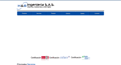 Desktop Screenshot of hybingenieria.com